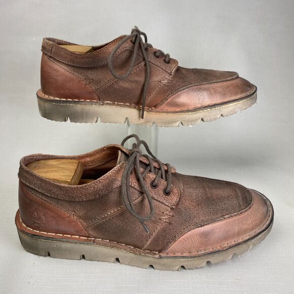 ROAN by Bed Stu 'FENTON' Distressed Leather Shoes! Pecan Beige Suede Sz 9.5 - Picture 5 of 16